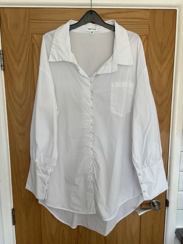 Ladies white shirt dress short - ladies,