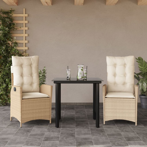Garden dining set beige - dining,