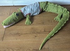 IKEA Crocodile (Fabler krokodil) with rattle in tail giant soft toy plush