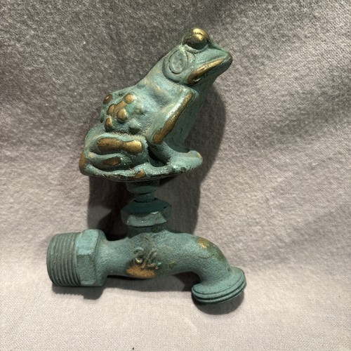 Vintage brass frog garden - vintage,