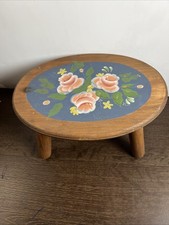Vintage Wooden Oval Top Foot