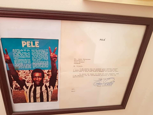 Pelé framed signed - signed, photo