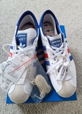 Adidas Cadet Trainers White, Red, Blue Leather Mens UK 10.5 New, boxed 2021