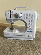 Silver Small Sewing Machine for personal use craft work