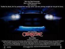 CHRISTINE 1983 UK quad poster print 30x40" John Carpenter Stephen King FREE P&P