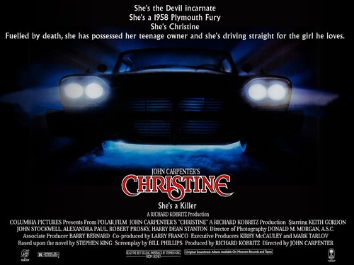 Christine 1983 quad - uk, poster