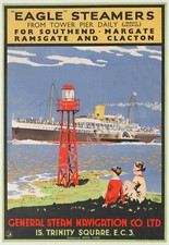 Vintage Travel Poster Southend