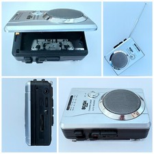 Bush BR-630 Portable Cassette Player with FM/AM Radio, Silver *Superb*
