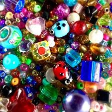 200gms Glass Beads with Over