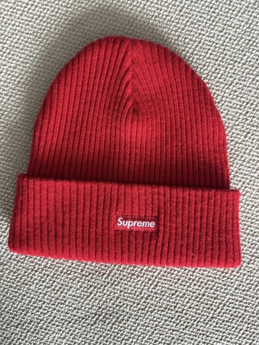 Supreme ribbed beanie - ribbed, one