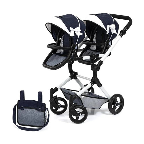 Twin neo blue - doll, pram