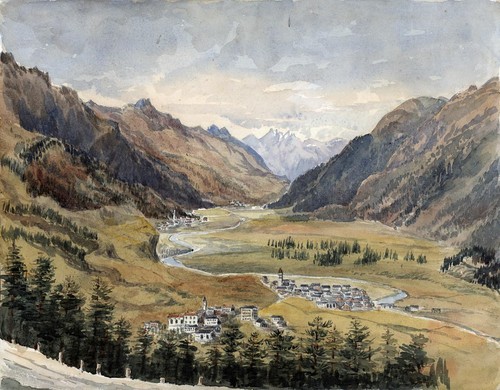 Mountain towns landscape - mountain,