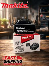 2x Genuine Makita 6ah 18v