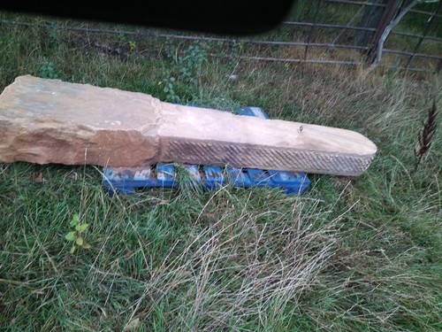 Yorkshire stone gate post