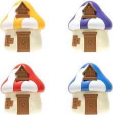 4x Smurfs Mystery Mushroom Houses Bundle | One of Each Colour | Series 1 Toys
