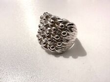 Sterling Silver Men’s Keeper Ring 5 Row 925 Gents All Sizes UK Made
