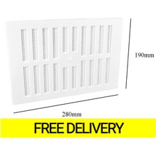 Sliding Indoor Wall Air Vent Living Room Wardrobe Cupboard Ventilation 28cmx19cm