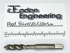 5/16"x22tpi BSF (British Standard Fine) Spiral Machine Tap, HSS. By top brands.