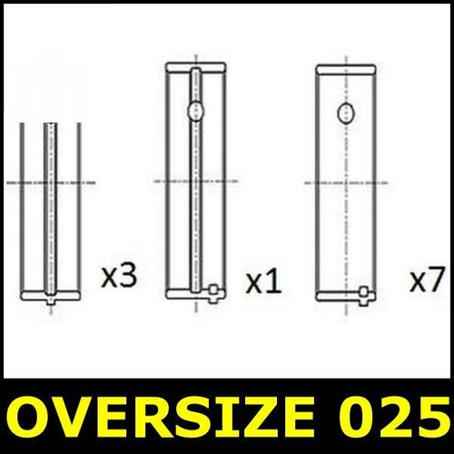 Crankshaft main bearing - bearing, set
