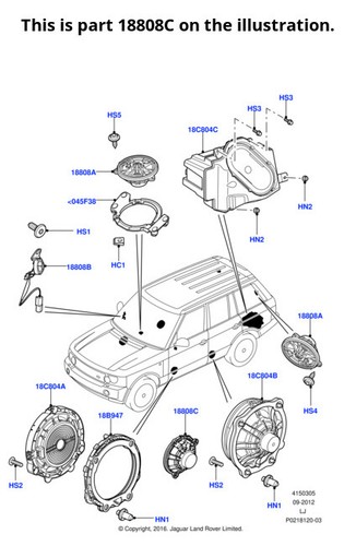 Land rover genuine speaker - rover,