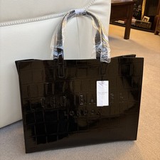 Ted Baker Allicon Croc Effect Large Tote Bag ~ Jet Black ~ Brand New With Tag