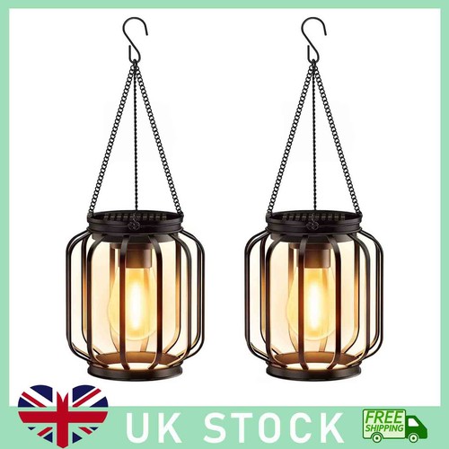 Pair outdoor solar lanterns - 1,
