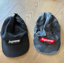 Supreme Camp Cap Hats: Black &