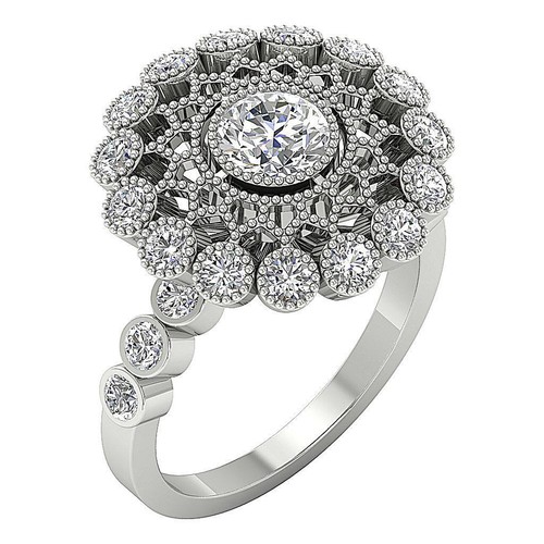 Milgrain solitaire wedding - milgrain,