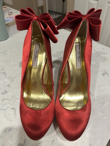 Ted baker red satin oaker - red, "oaker"