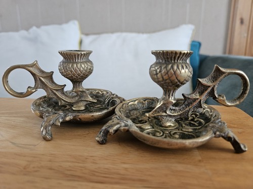 Antique brass thistle - antique,
