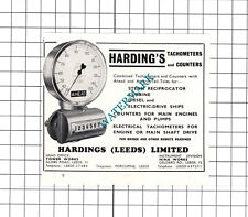 Hardings (Leeds) Ltd Tachometers - c.1957 SMALL ADVERT