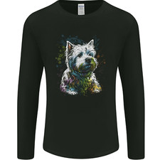 A West Highland White Terrier Dog Mens Long Sleeve T-Shirt