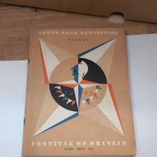 ORIGINAL 1951 FESTIVAL OF BRITAIN 96 PAGE GUIDE BOOK . M3552