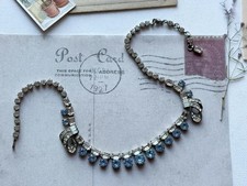 Vintage Blue Rhinestone