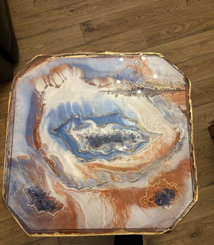 Beautiful epoxy resin geode - beautiful,