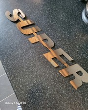 Scania SUPER Grill Badge In Chrome Used Condition