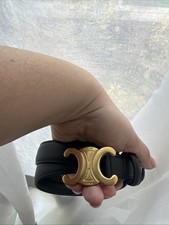 CELINE Women's Leather Belt