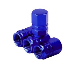 Valve Dust Caps Blue for Audi TT TTS TTRS Quattro R8 R8 Spyder Coupe