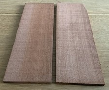 Mahogany Hardwood Timber Offcuts x 2 - *29.4 x 10.5 x 1.2cm Wood DIY Crafts 530h