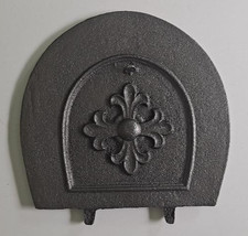 Victorian arched cast iron soot flap damper plate Cast Iron arched damper choke