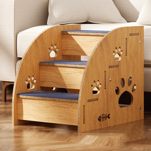 Steps wooden dog - 3,
