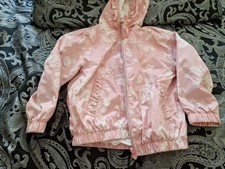 Toddler Pink Flower Rain Coat