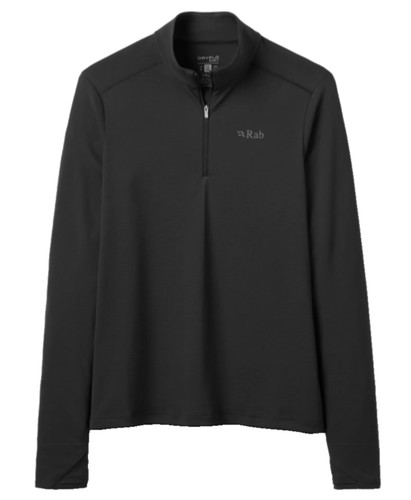 Rab womens force zip tee - l/s,