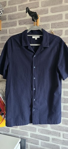 Navy seersucker short - m&s,