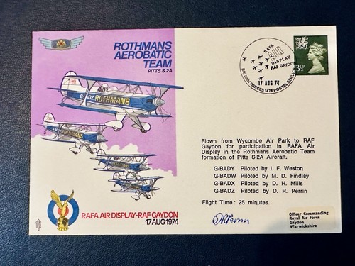 1974 flown signed - uk, gb