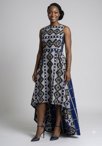 African ankara print down - african,