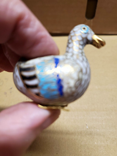 Mini ceramic pottery duck - pottery,