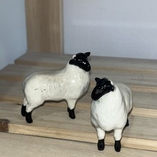 Beswick - Black Faced Lambs Gloss Finish Vintage x2