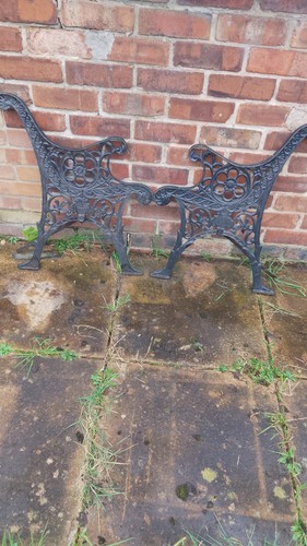 Cast iron bench - cast, heavy