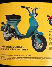 Rare Original Spanish Innocenti Lambretta  Lui Vega Cometa Poster Brochure.